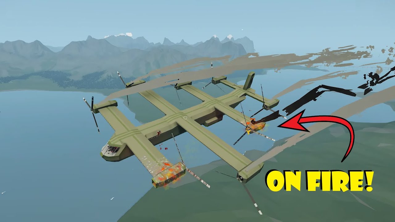 My Octocopter EXPLODED Mid Air! - Stormworks