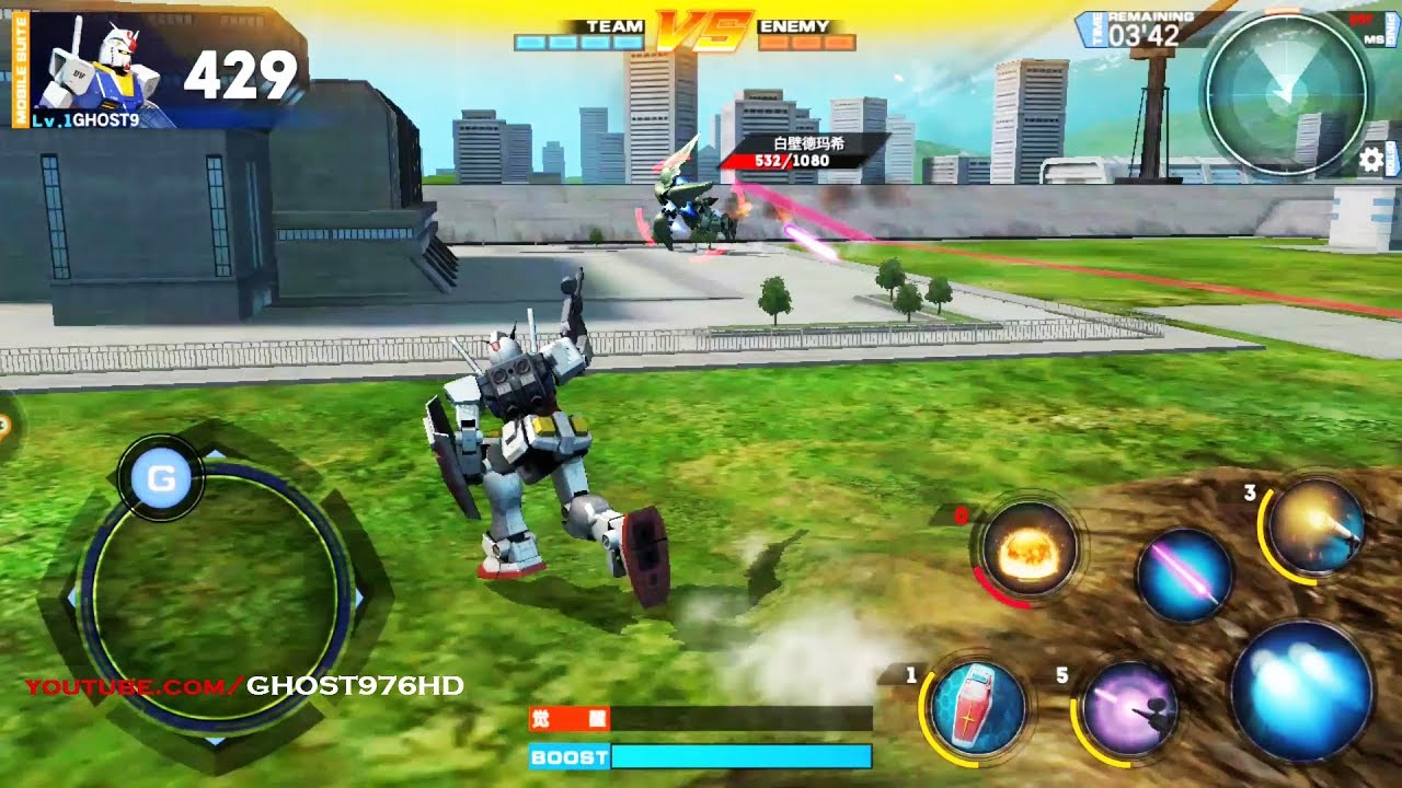 Gundam Battle FIRST LOOK GAMEPLAY ANDROID MAX SETTING AWSOME - YouTube