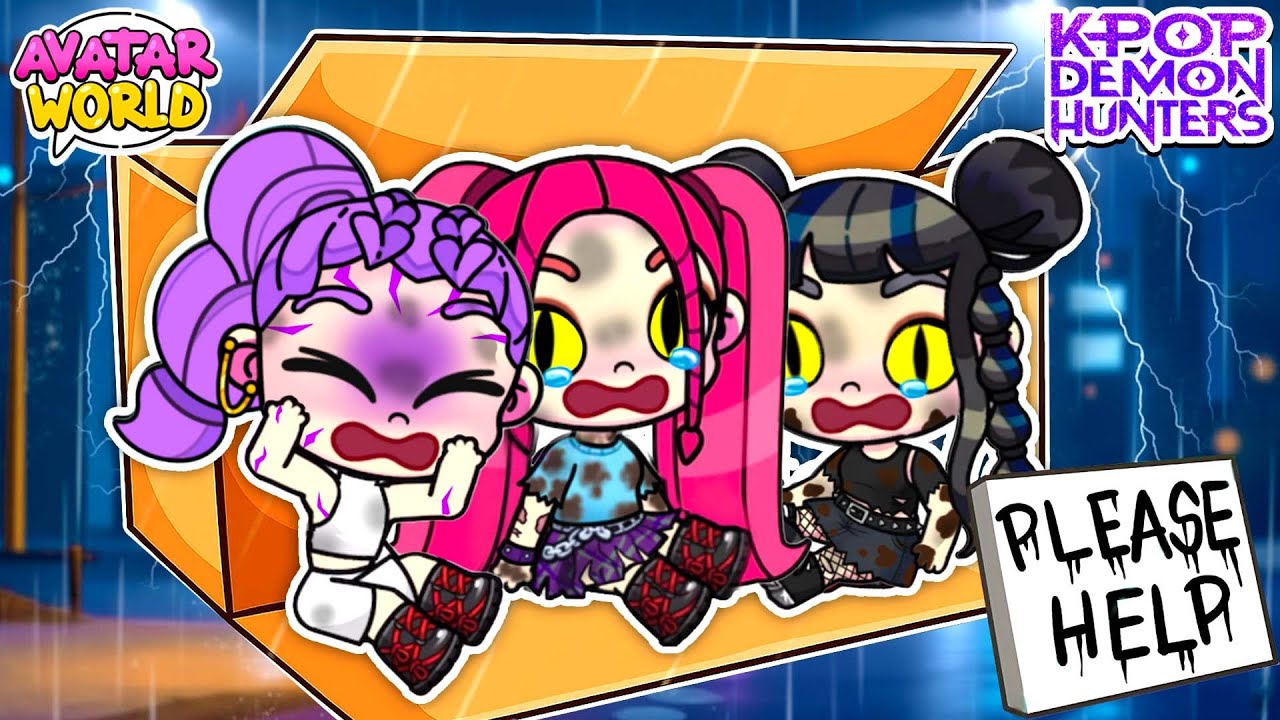 Mila Adopts Abandoned Huntrix… A K-POP DEMON HUNTER Baby?! 👶💫 | Avatar World