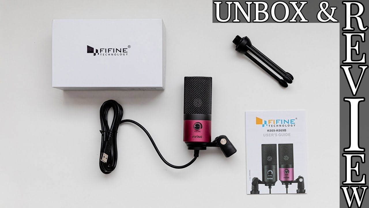 FiFine Condenser K669 Unboxing, Test & Review - YouTube