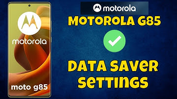Motorola Moto G85 Data Saver || How to use data saver || Data saver settings
