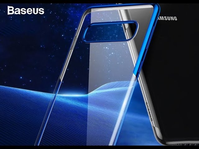 Ốp lưng Silicon dẻo viền màu Galaxy S10 Plus Baseus trong suốt 100% - Siêu rẻ và đẹp!