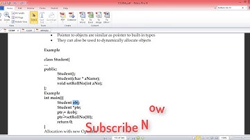 Pointer to Objects|New operator|Lec 13 CS304 OOP C++| Urdu/Hindi
