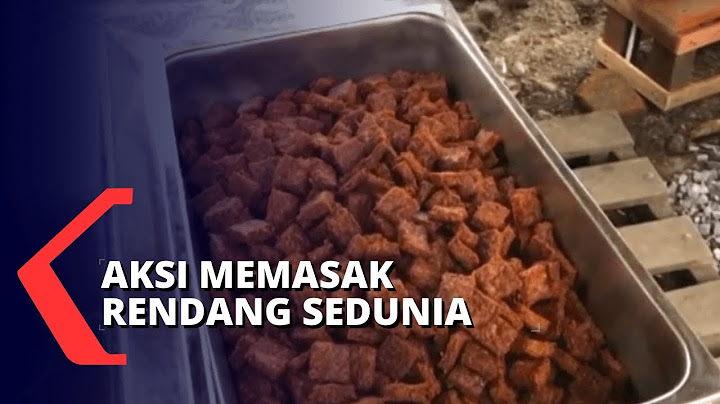 Rendang Warisan Budaya Tak Benda Khas Indonesia