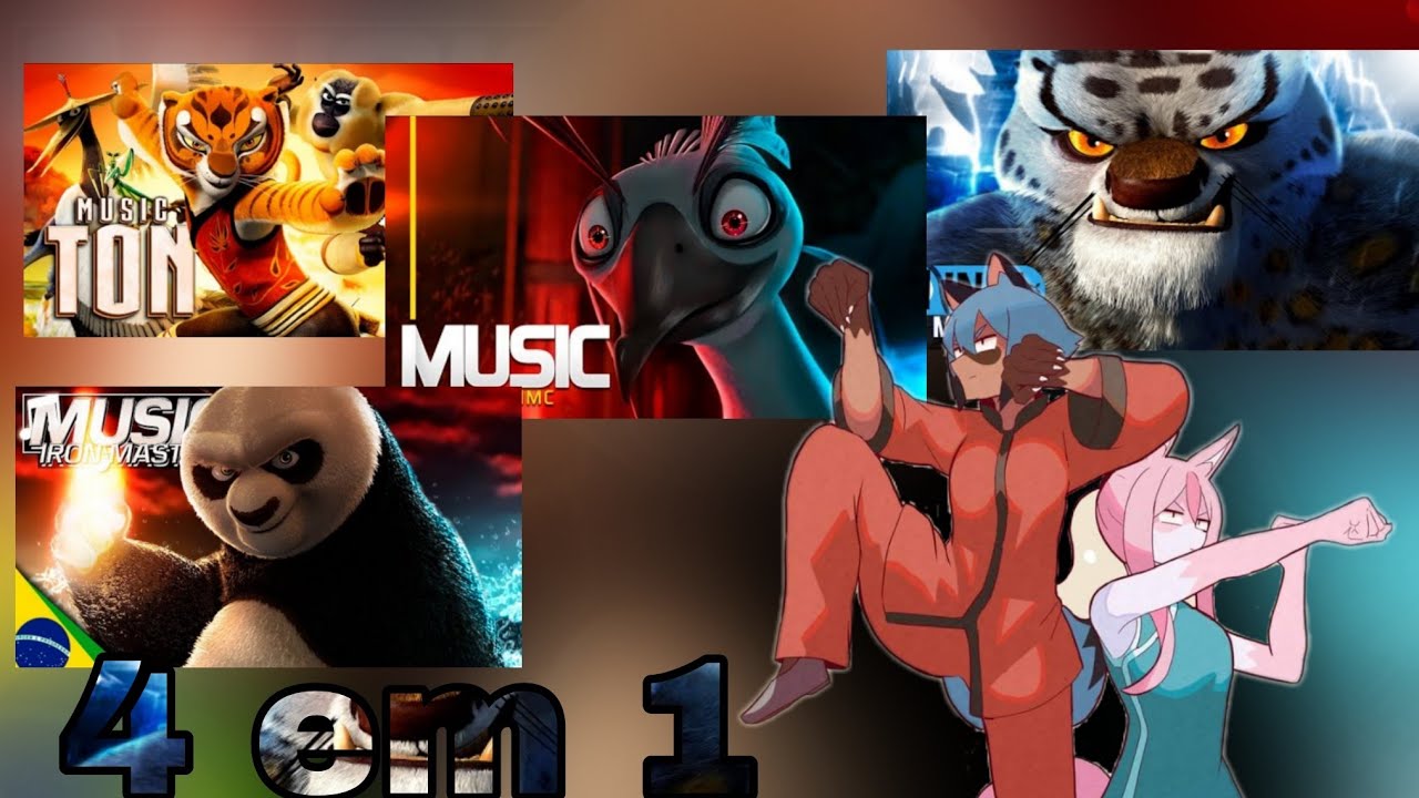 BNA react Rap do Kung Fu Panda | 4 em 1 (Papyurs da Batata, Ninja Raps, Orion MC e Iron Master)