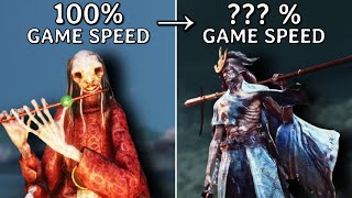 Sekiro, but every time I beat a boss the game gets 10% faster