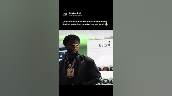 Shedeur Sanders falls out of first round 😓