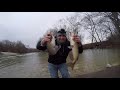 River catfishing in january below a damthey were schooled up everywhere