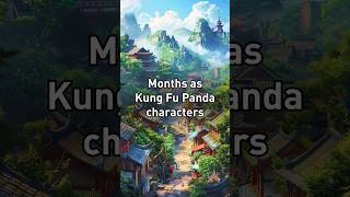 What if Months were Kung Fu Panda characters? #shorts #ai #aiart #midjourney #disney