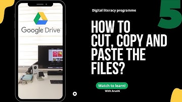 Learn to cut, copy and paste the files on google drive