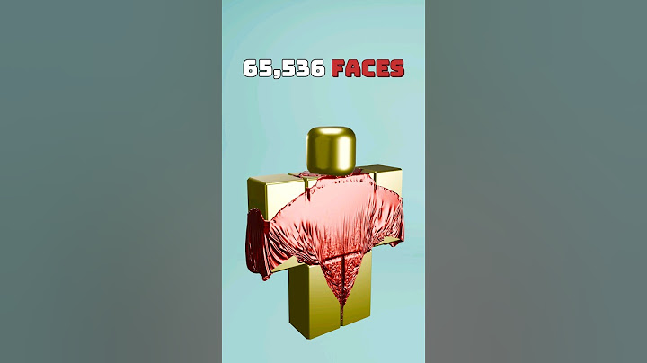 Roblox Cloth Simulation 65K FACES! #gfx #gfxroblox #shorts