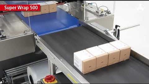 Bundling and Shrink Wrapping Boxes/Cartons (Kallfass Super Wrap 500 Automatic Bundler)