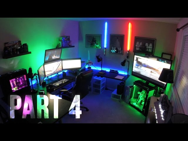 Battlestation with Xbox One S  Gaming room setup, Room setup, Video game  rooms