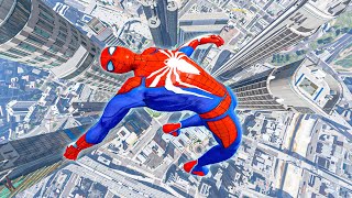 GTA 5 SPIDERMAN Ragdolls Compilation Episode 302 (Euphoria Physics Showcase) Team Spiderman Falling