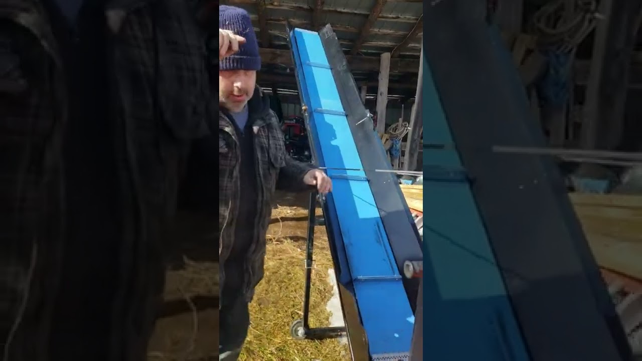 Redrunner Wood Processor Exit Conveyor Setup