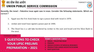 13th May 2021 Mock Questions for UPSC Prelims | Useful for all Competitive Exams