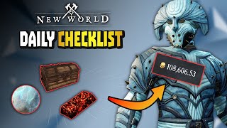 Daily Check List: Optimize Your Time  to Get More Gold, Gypsum, and Materials | New World