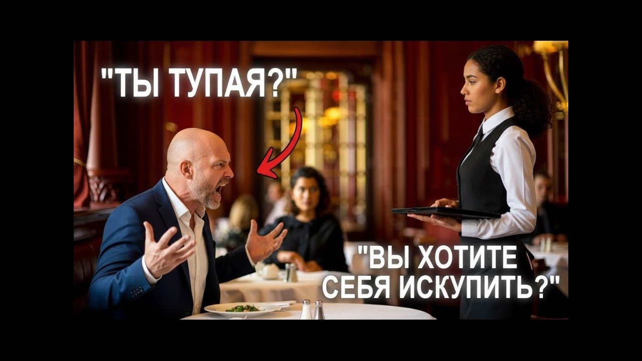 Миллиардер швырнул меню в официантку, но её ответ заставил его сбежать из ресторана!
