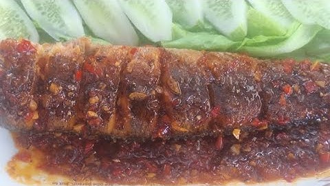 cá lóc chiên nước mắm tỏi ớt món ngon dễ