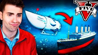 BUSCANDO al *TITANIC* en Grand Theft Auto 5 !! 🚢🧊💔 ¿Qué Pasa? (OceanGate)