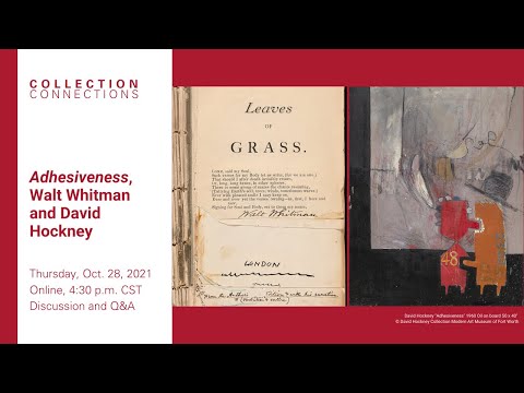 Collection Connections: Adhesiveness, Walt Whitman and David Hockney