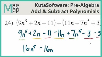 KutaSoftware: PreAlgebra - Adding and Subtracting Polynomials