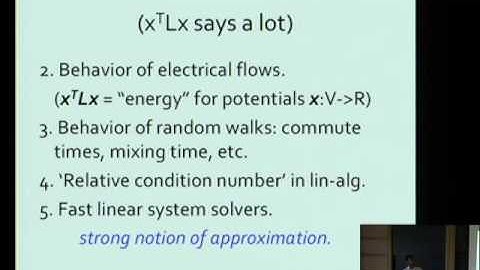 Twice-Ramanujan Sparsifiers - Nikhil Srivastava