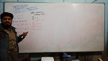 MATH 212 Chapter 4 Exercise 4.2 Question 1 | MATH 233 Chapter 4 Exercise 4.2 Question 1 | Part-3