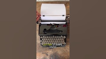 How Does a Typewriter Actually Work ?
