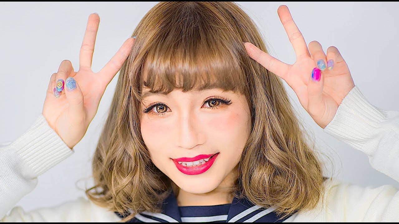 Japanese Schoolgirl Gyaru HAIRSTYLE TUTORIAL by Kawaii fashion model Arisa Kamada｜鎌田安里紗の制服ギャルヘアアレンジ