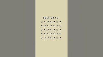 Find the  Number 7117 - Math Quiz  #math #quiz #shorts