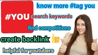 tag you app search keywords how to search keywords create backlinks find tags of videos tag you app screenshot 3