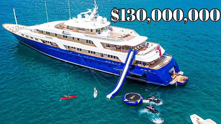 Touring $130,000,000 MegaYacht 'Laurel' - All Feat...