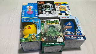 Latest 2021Cheapest Toys Collection,Dancing Robot,Doramon,Hulk,Minion,Captain America Toytok Tok Tv