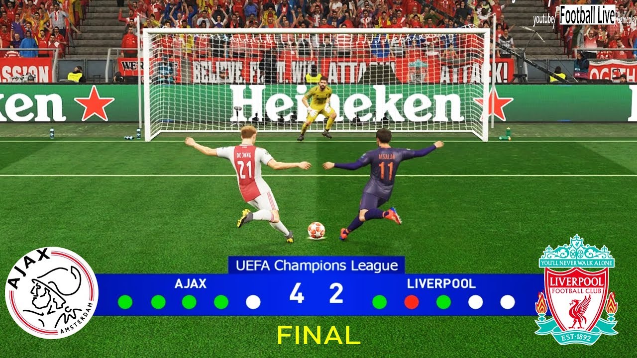 PES 2019 | Ajax vs Liverpool | Penalty 