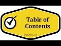 Table of Contents Table of Contents