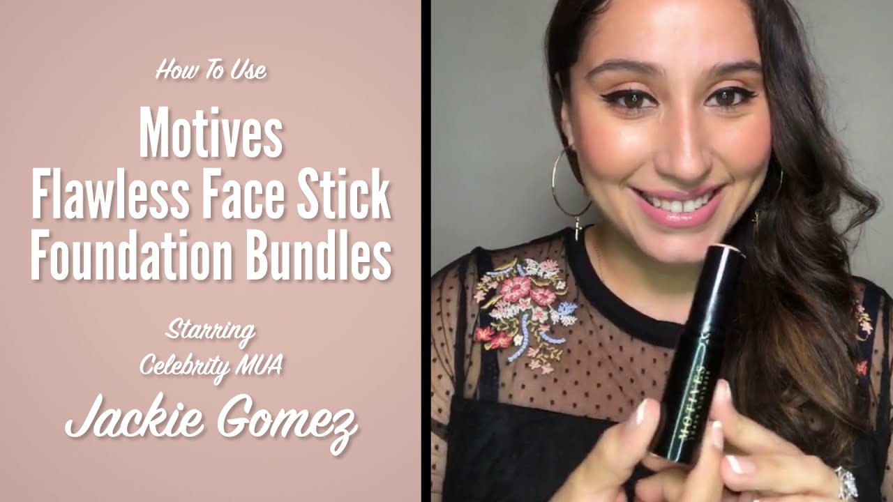 celebrity mua jackie gomez how to apply motives flawless face stick foundation bundles youtube youtube