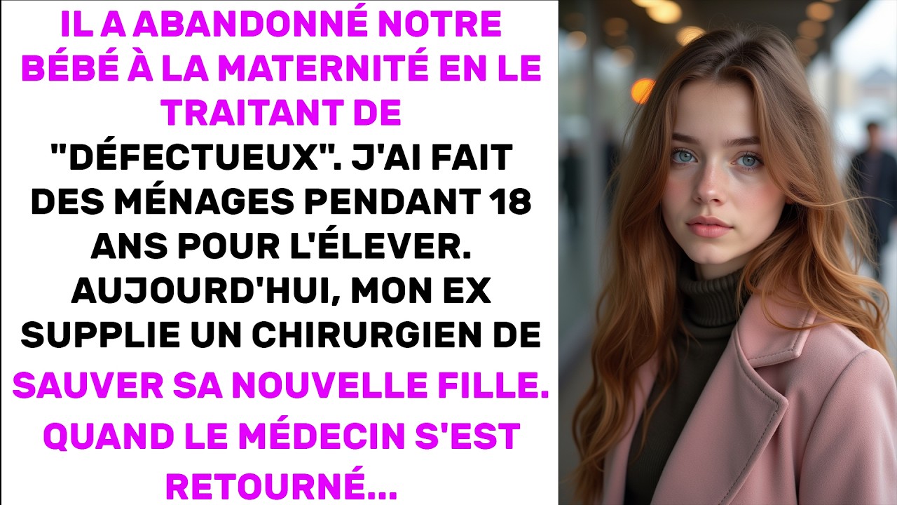 Mon ex a fui notre fils trisomique. Aujourd'hui il pleure à ses pieds à l'hosto