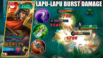 LAPU-LAPU BURST DAMAGE | TOP GLOBAL LAPU-LAPU | MLBB