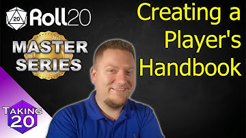 Roll20 Master Series - How to Link Handouts, Creating a PHB & More!