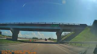 Driving Through Highway Construction Zone | I-69 North near Markle, Indiana Dashcam