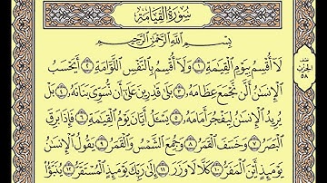 المصحف المعلم محمد صديق المنشاوى سورة القيامة