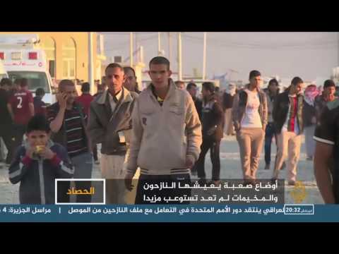معاناة النازحين في مخيم ديبكة بمنطقة مخمور