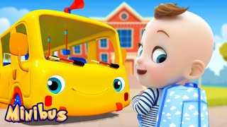 back to school song wheels on the bus nursery rhymes kids songs minibus