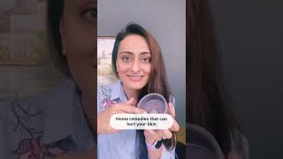 Home remedies that harm skin 🛑 dermatologist | Dr. Aanchal Panth screenshot 3