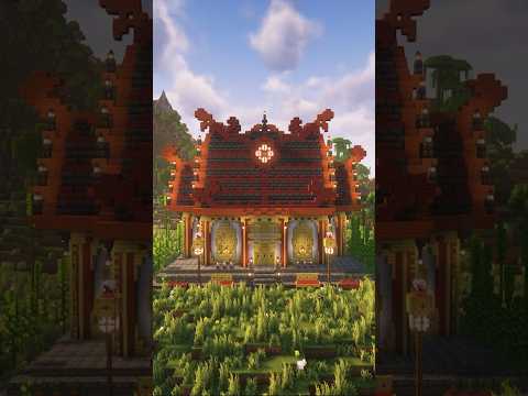 中華テイストでおしゃれな家を建築!? #マイクラ建築  #マイクラ #minecraft #shorts