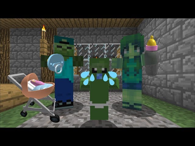 Mark And Marie Our Friendly Zombie Have A Baby Zombie Monster Zombie Parents Minecraft Mods Youtube - minecraft pocket edition mob roblox video game edgar