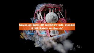 BSLIVE Gaussian Splat Workflow into Blender 3D Point Cloud