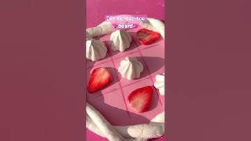 DIY tic-tac-toe board🍓💖