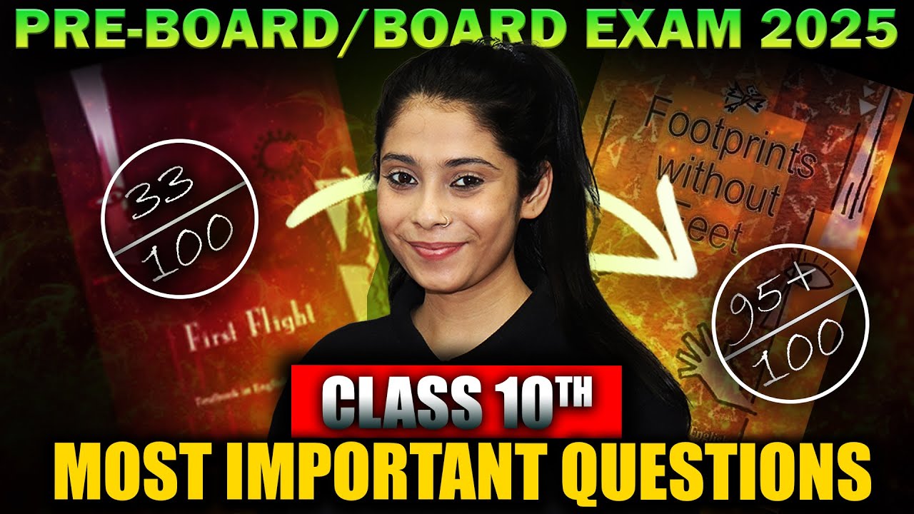 Class 10 English Most Important Questions 2025 | Pre-Boards/Boards | Class 10 English